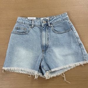 Cotton On High Rise Mom Denim Shorts New